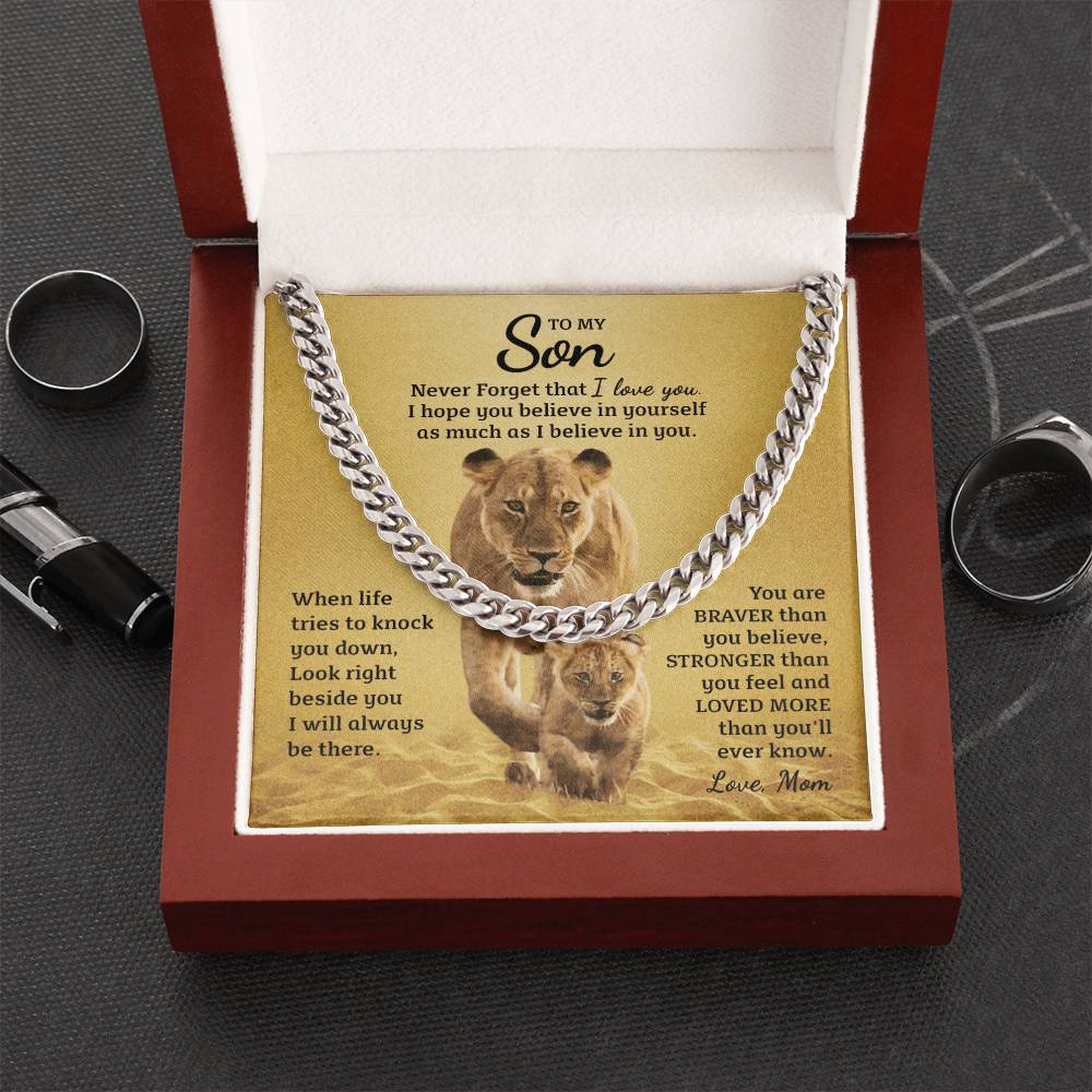 Perfect Gift For Son Cuban Link Chain