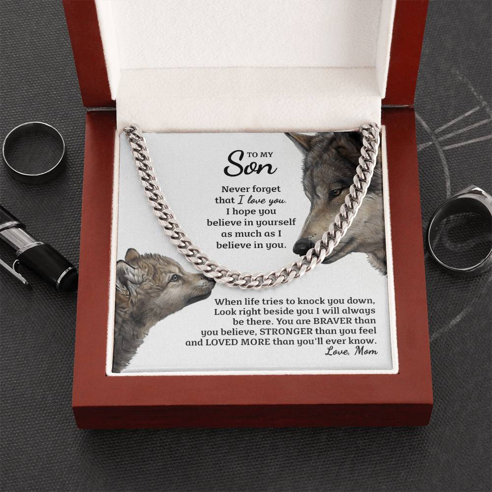 Perfect Gift For Special Son Cuban Link Chain