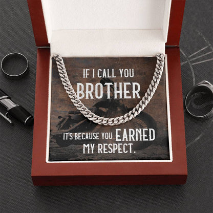 Cuban Chain Necklace For Men Gift For Fellow Biker Motorcycle Rider Gift Necklace Cuban Link Chain Necklace