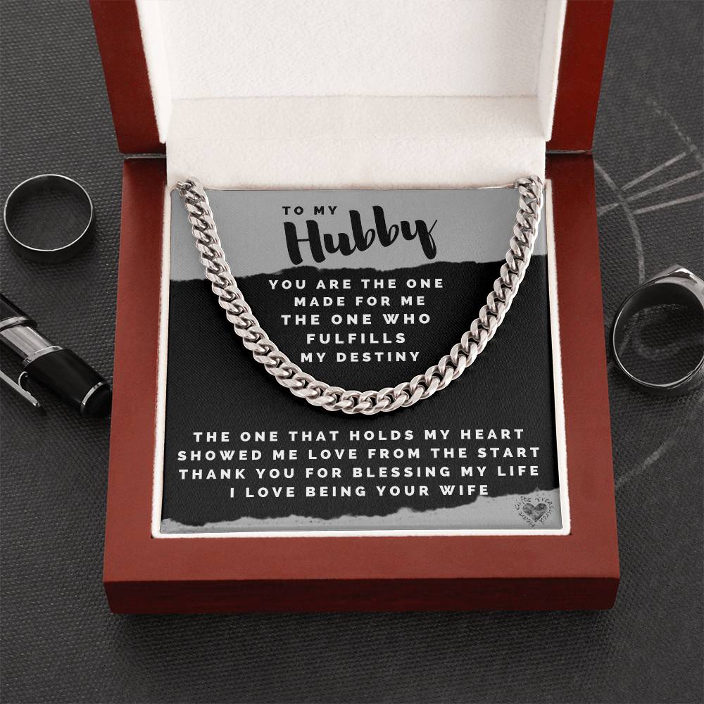 Hubby Chain Necklace For Men Cuban Link Chain