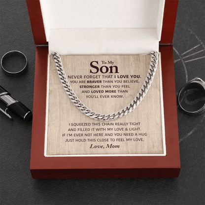 Perfect Gift For Son Cuban Link Chain