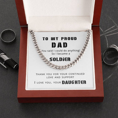 Proud Dad Cuban Link Chain