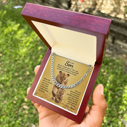 Perfect Gift For Son Cuban Link Chain