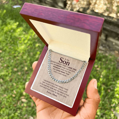 Perfect Gift For Son Cuban Link Chain