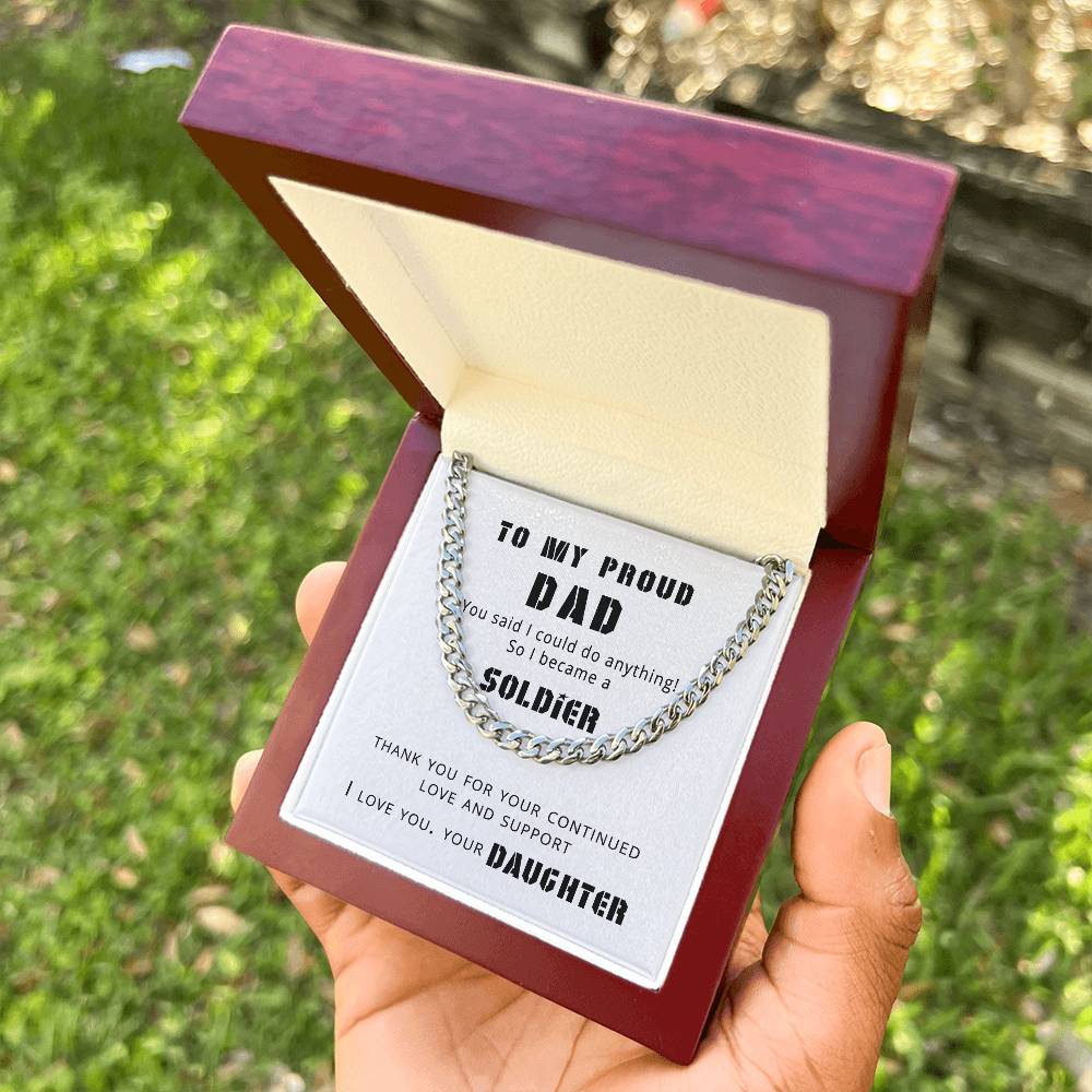 Proud Dad Cuban Link Chain