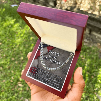 Gifts For Dad From Daughter Fathers Day Gift From Son Silver Cuban Link Chain Dad Birthday Gift Father Of The Bride Fa