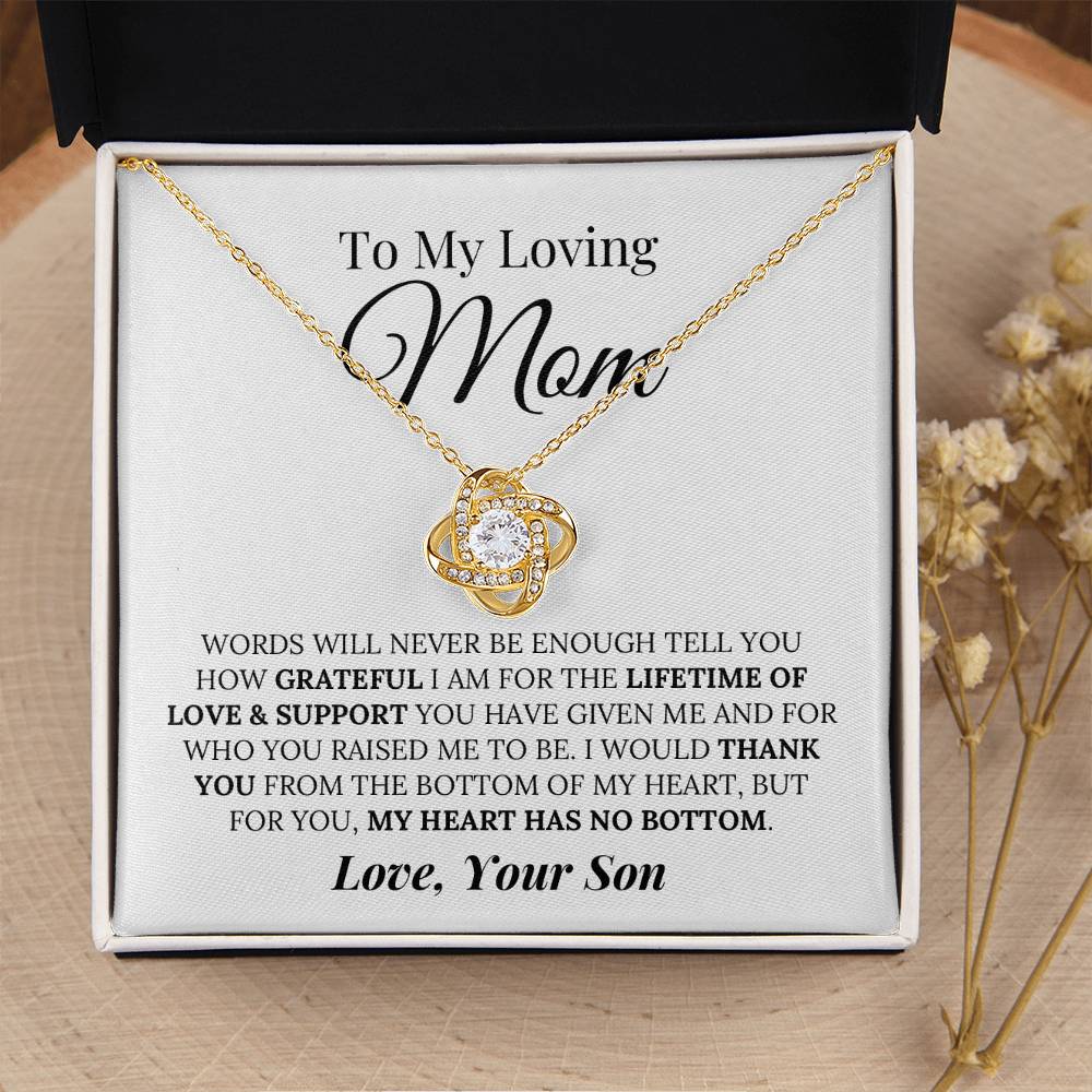 Heartfelt Mother's Day Gift For Mom Love Knot Necklace 5