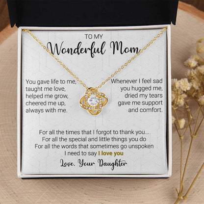 Gift For Mom - Little Things - Love Knot Love Knot Necklace