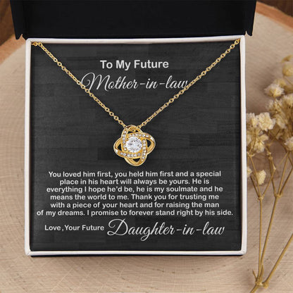 Love Knot Necklace For Mother In Law- Mother's Day Gift For Mother-In-Law Gift For Mother In Law From Daughter In Law 1 Love Knot Necklace