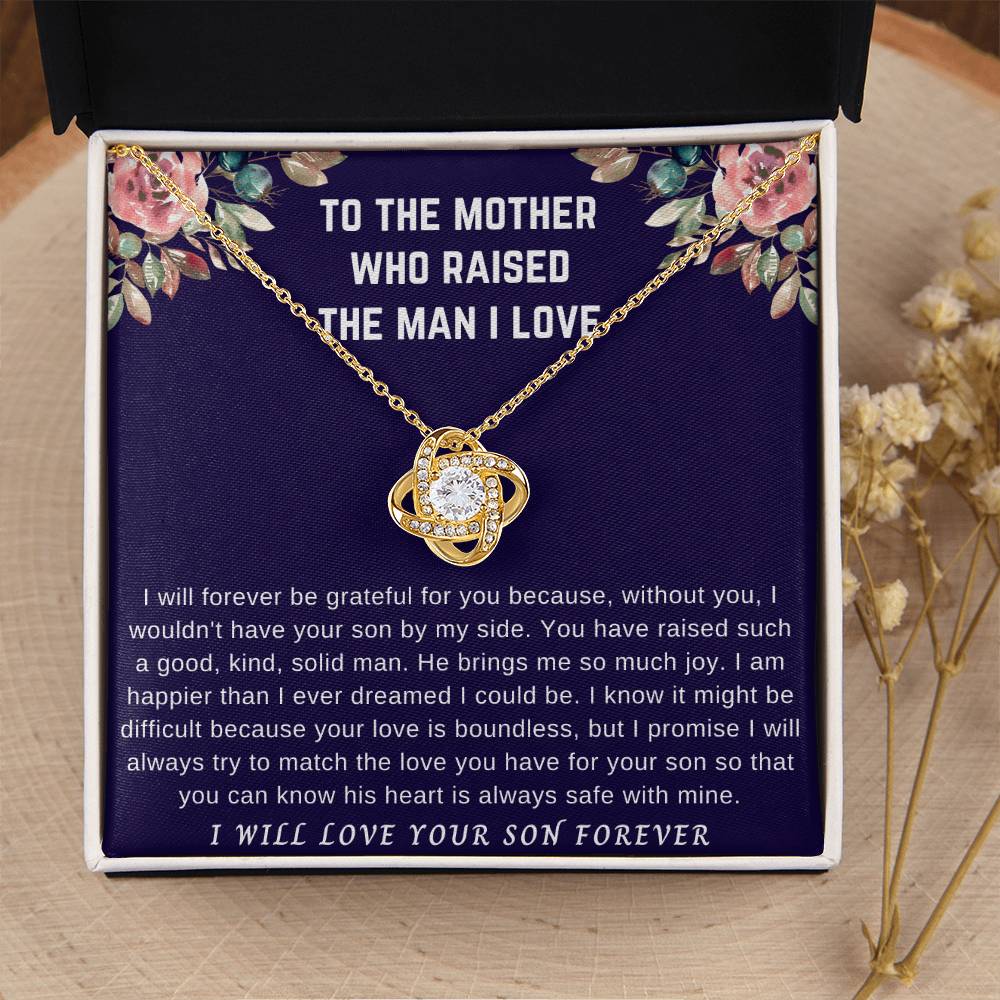 I Will Forever Gr Love Knot Necklace