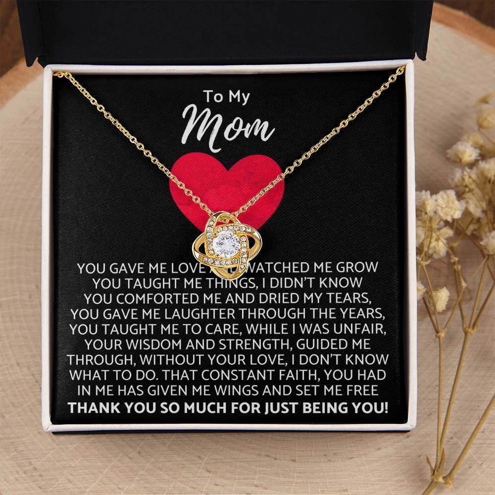 Premium Mother's Day Necklace Customize Gift For Your Loving Mom! ?? 2 Love Knot Necklace