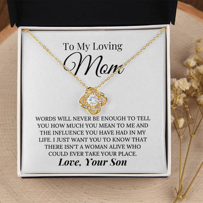 Heartfelt Mother's Day Gift For Mom Love Knot Necklace 2