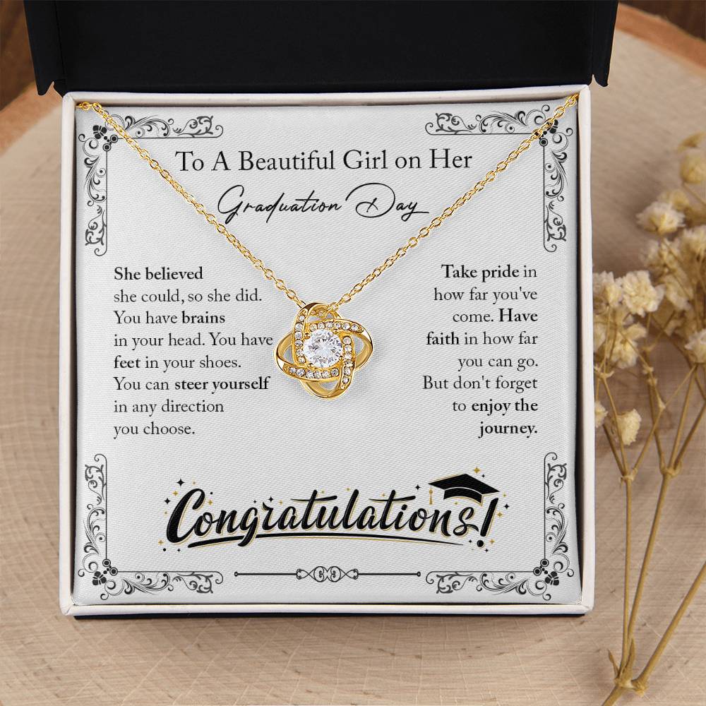 Graduation Day Gifts Ne Love Knot Necklace