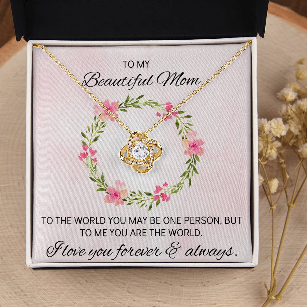 Mothers Day Gift Idea Mothers Day Necklaces For Mom From Daughter Mothers Day Gift From Daughter Gifts For Mom Birthday Gift From Son 2 Love Knot Necklace