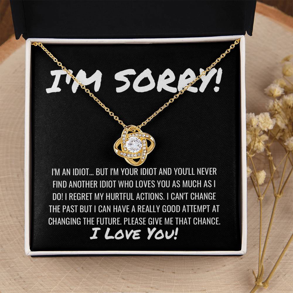 Sorry Apology Necklace 11 Love Knot Necklace