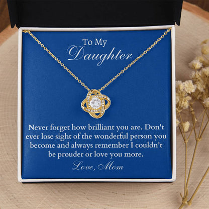 Happy Birthday Or Just To Say I Lo Love Knot Necklace