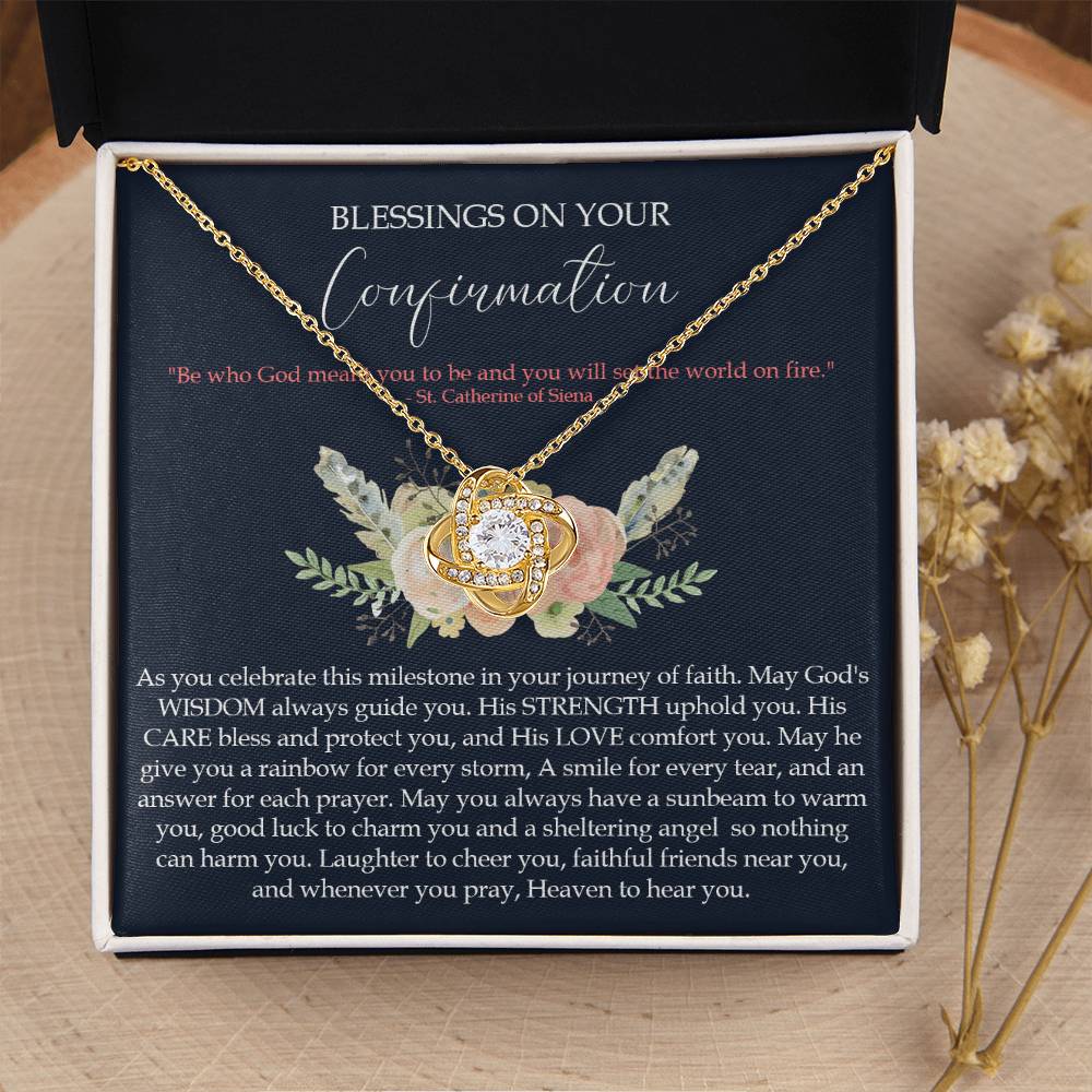 Confirmation Gifts For Girls Customize Gifts For Her Confirmation Ne Love Knot Necklace
