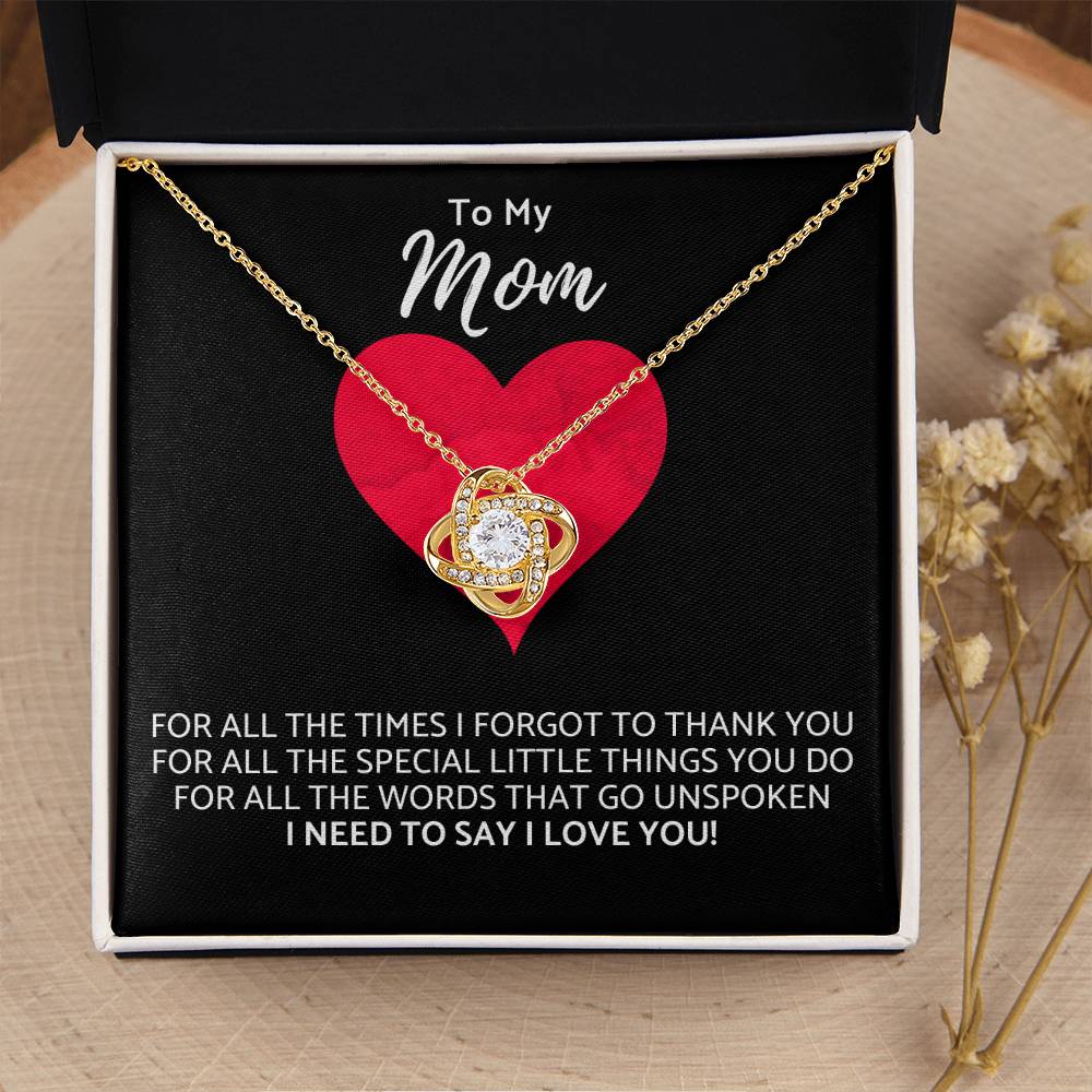 Premium Mother's Day Necklace Customize Gift For Your Loving Mom! ?? 1 Love Knot Necklace