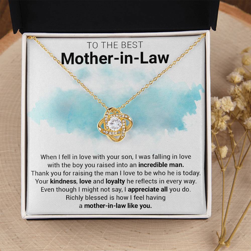 Gift For Mother-In-Law - Loyalty - Love Knot Love Knot Necklace