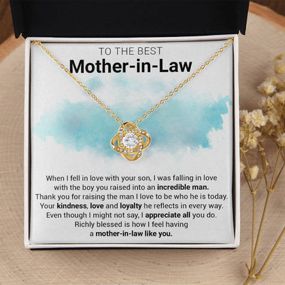 Gift For Mother-In-Law - Loyalty - Love Knot Love Knot Necklace