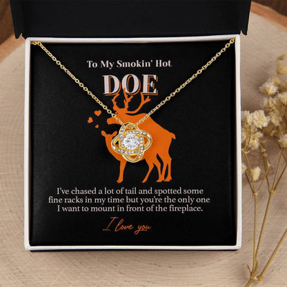 Love Knot Necklace For Your Doe Love Knot Necklace