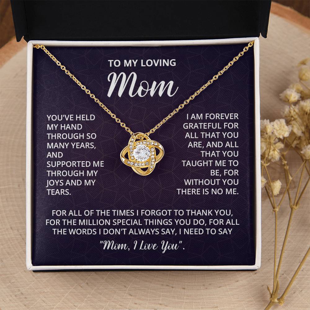 Mothers Day Gifts For Mom - Love Knot Necklace Love Knot Necklace