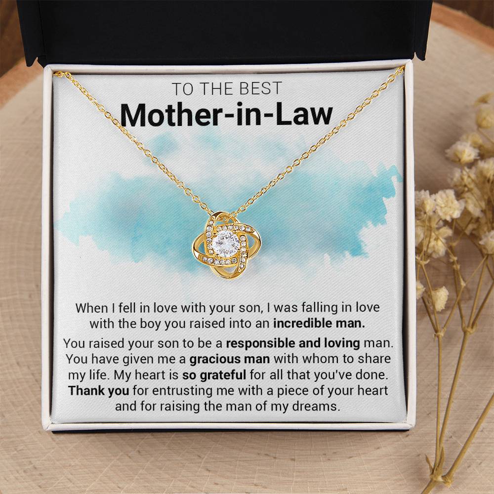 Gift For Mother-In-Law - Entrust Me - Love Knot Love Knot Necklace