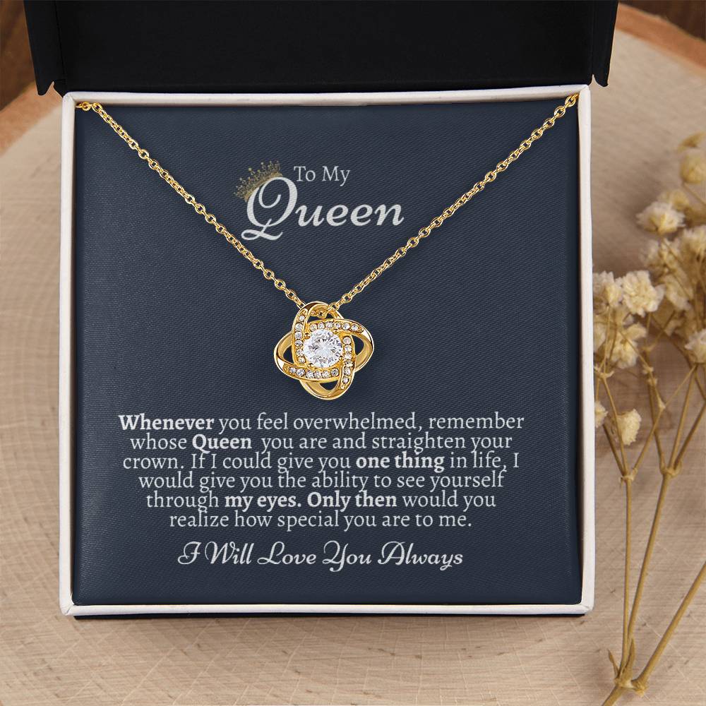 Granddaughter Gift From Grandparents Necklace For Granddaughter Love Knot Necklace