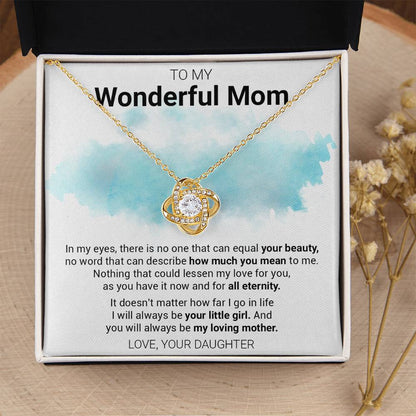 Gift For Mom - My Love Fo Love Knot Necklace