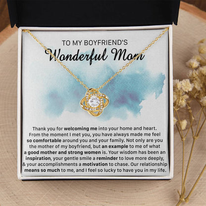 Gift For Boyfriend's Mom Comfortable Example Love Knot Necklace Love Knot Necklace