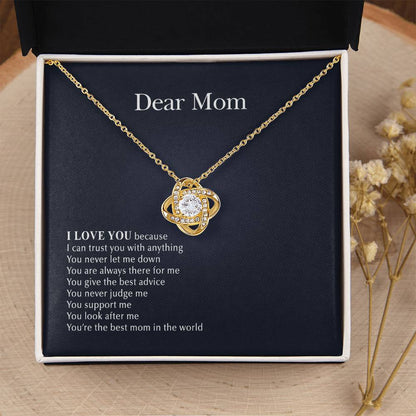Always There For Me Love Knot Necklace