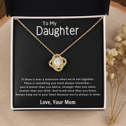 Gift For Daughter From Mom Daughter Mother Necklace Daughter Gift From Mom To My Daughter Daughters Birthday Unique Grown Up Daughter 1 Love Knot Necklace