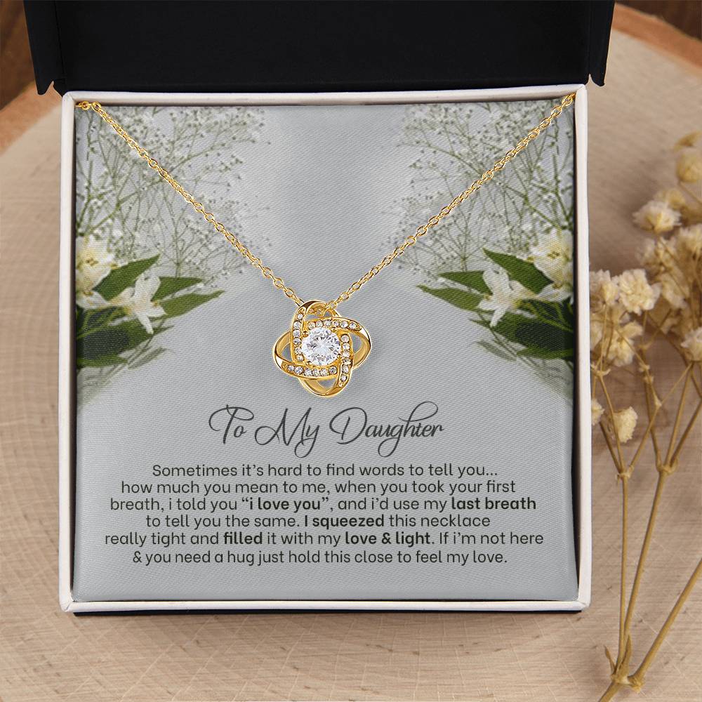 Love Knot Necklace For Daughter Almost Gone Love Knot Necklace