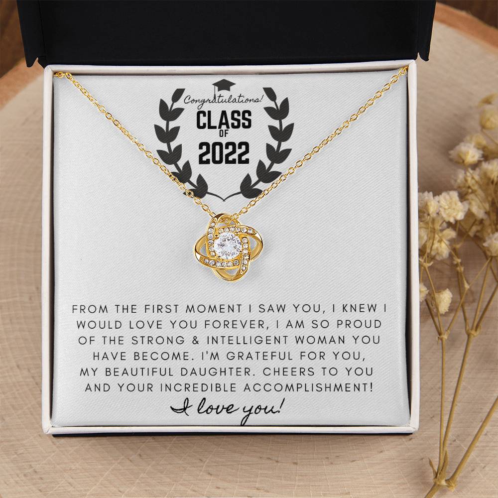 To Your Graduation Love Know Necklace Graduatio Love Knot Necklace