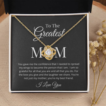 You Gave Me Confidence Love Knot Necklace