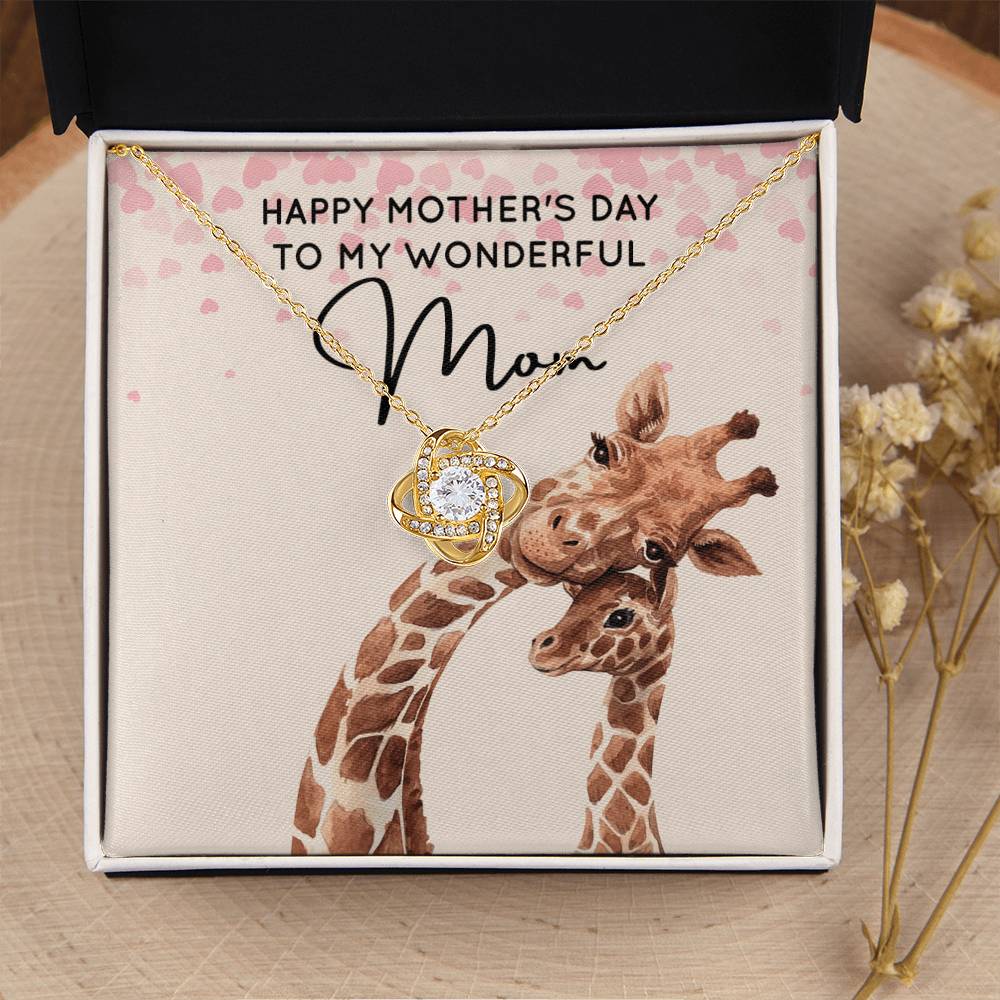 My Wonderful Mom - Love Knot Necklace Love Knot Necklace