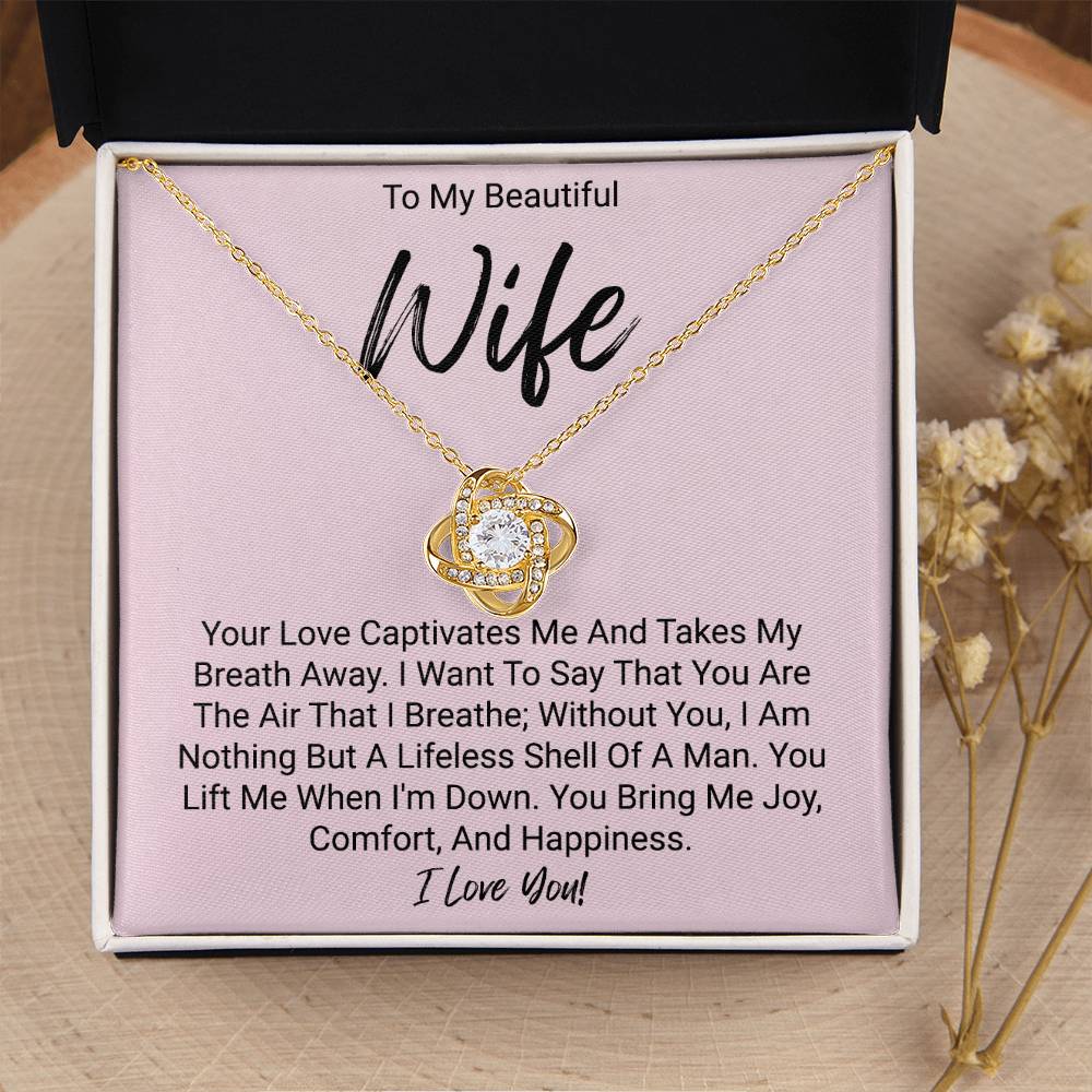 My Beautiful Wife - Love Knot Necklace Love Knot Necklace