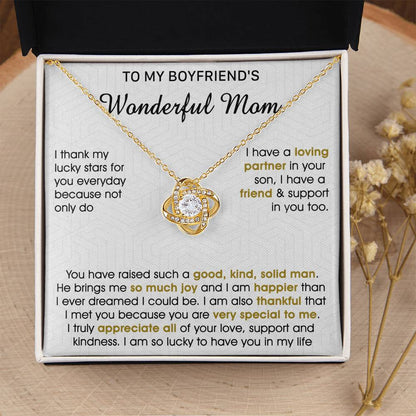 Gift For Boyfriend's Mom - All Of Your Love - Love Knot Love Knot Necklace