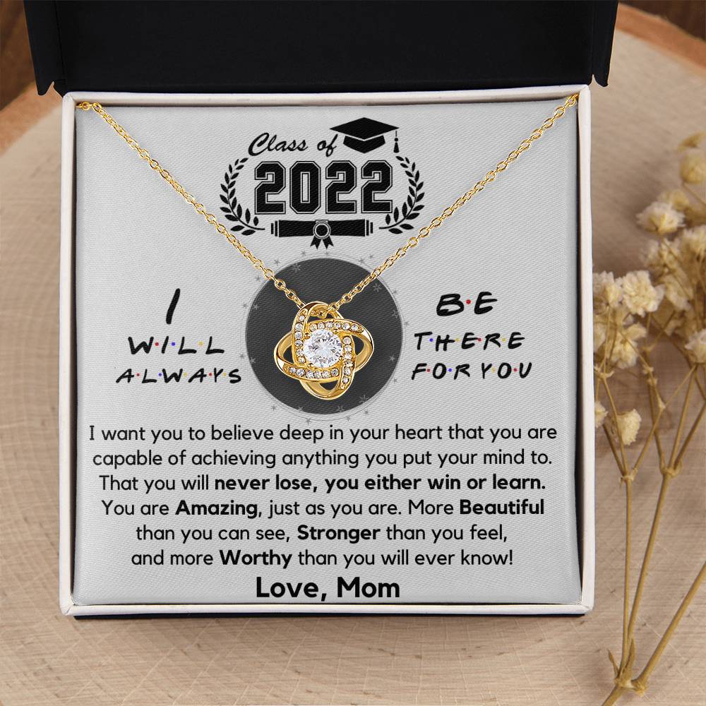 Graduation Gift For Daughter Daughter Graduation Necklace Daughter Gift Fr Love Knot Necklace