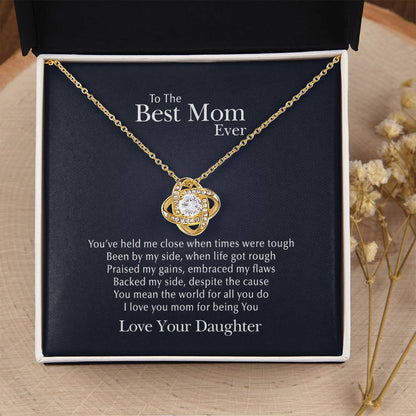 You Mean The World Love Knot Necklace