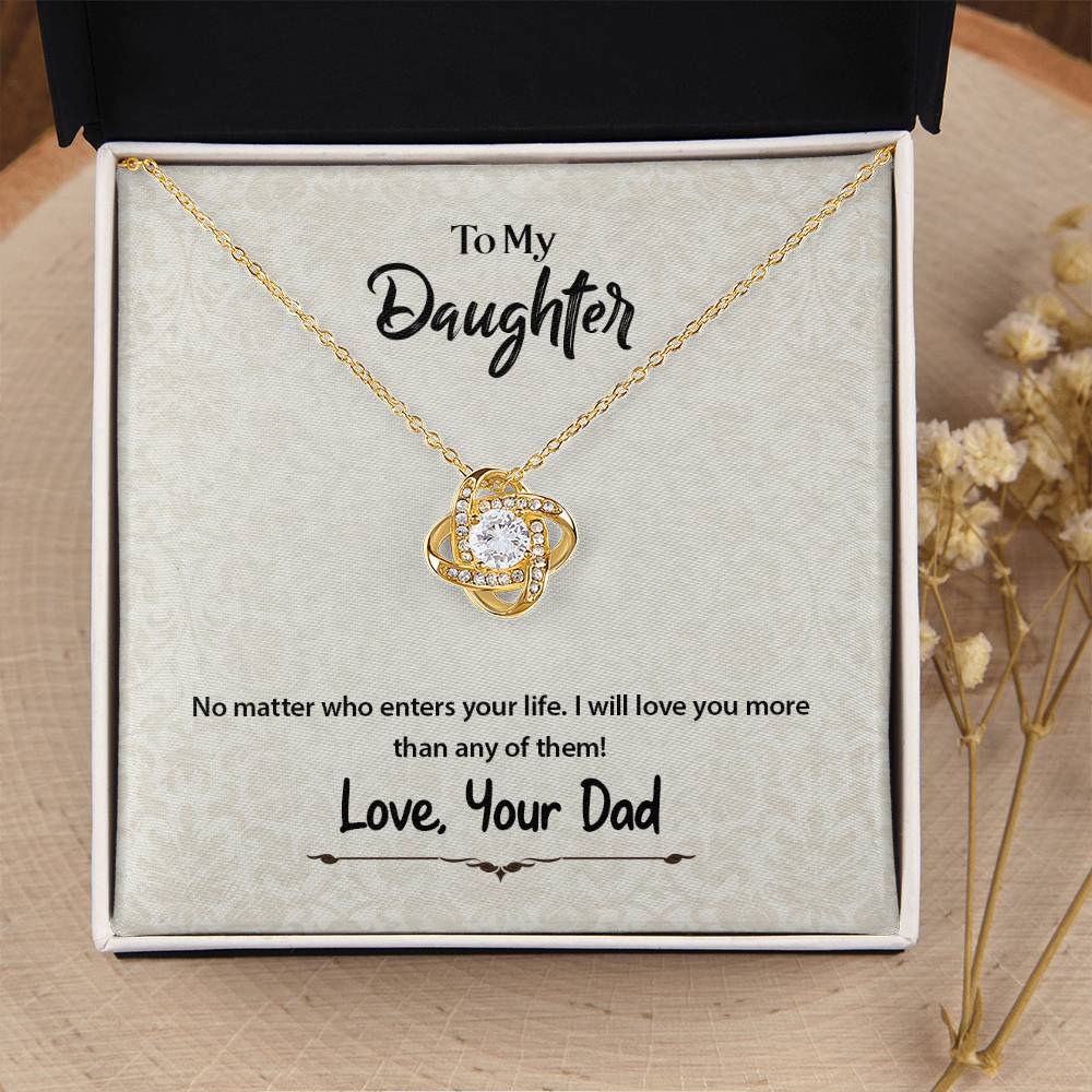 No Matter Who Enters Your Life - Necklace Love Knot Necklace