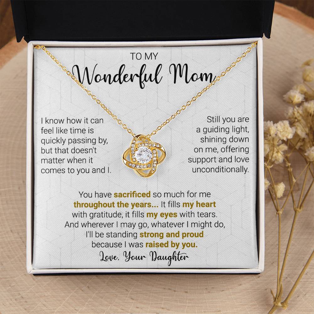 Gift For Mom - A Guiding  Love Knot Necklace