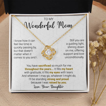 Gift For Mom - A Guiding  Love Knot Necklace