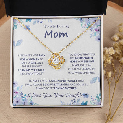 Necklaces For Moms Birthday Mothers Day Jewelry Love Knot Necklace