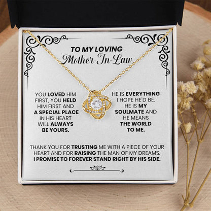 Loving Mother-In-Law - The Love Knot Necklace Love Knot Necklace