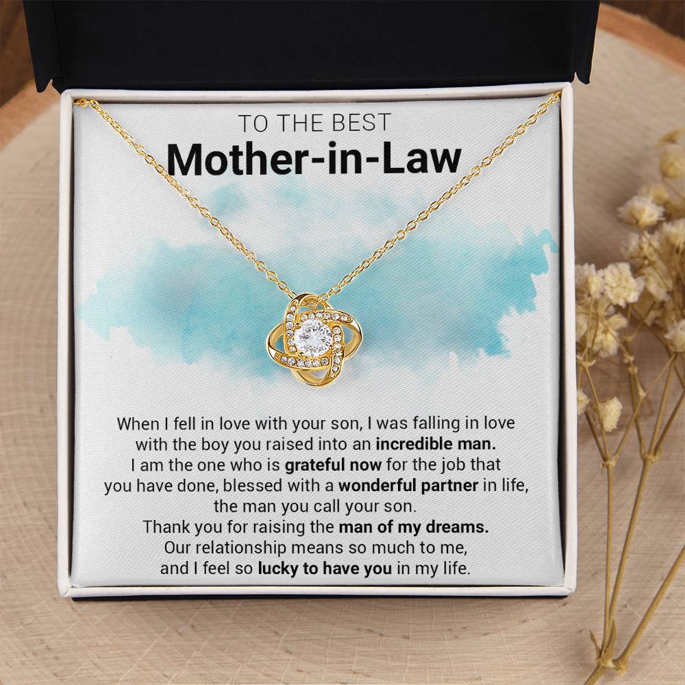 Gift For Mother-In-Law - Wonderful Partner - Love Knot Love Knot Necklace