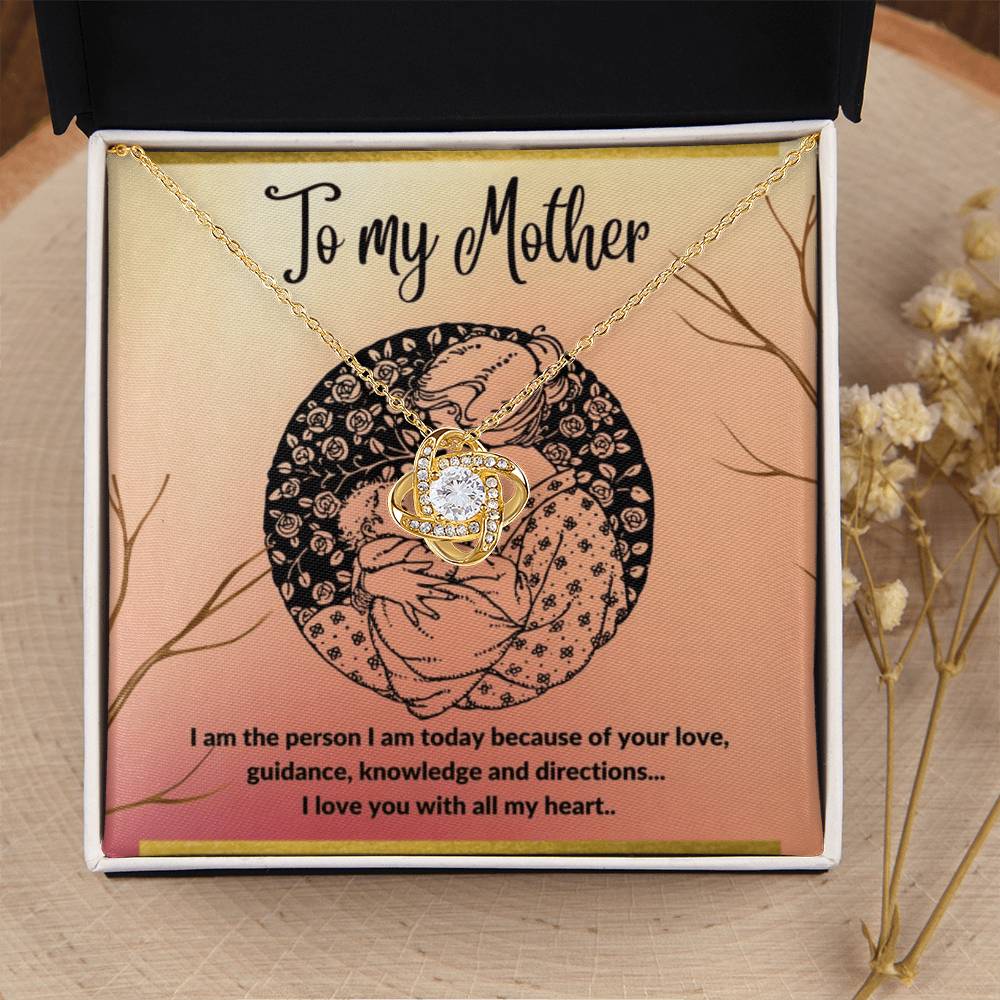 To My Mother - I Love You With All My He Love Knot Necklace