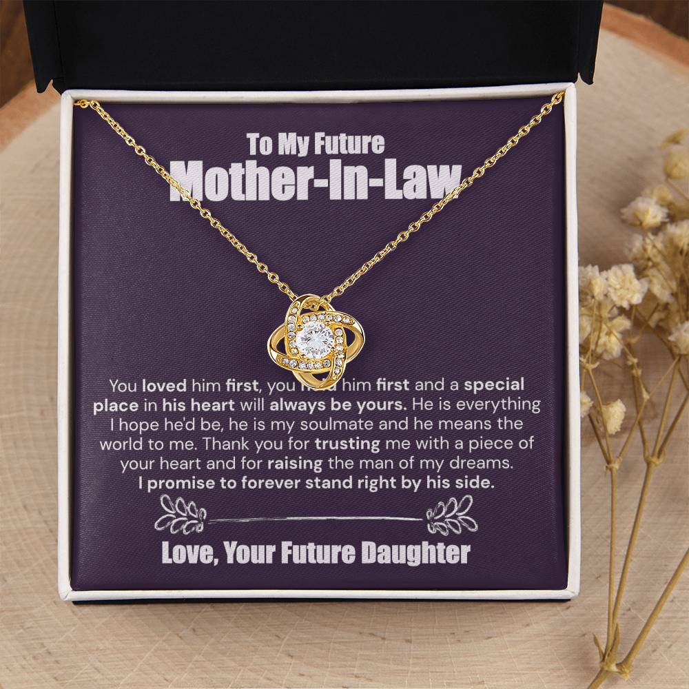 To My Future Mother-In-Law I Promise - The Love Knot Necklace Love Knot Necklace