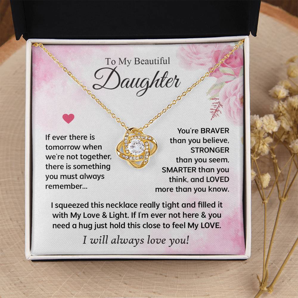 Gifts For Daughter - Love Knot Necklace Love Knot Necklace