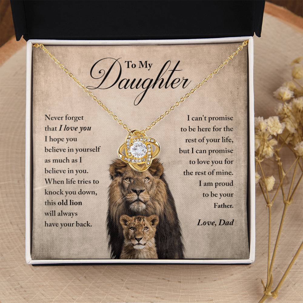 My Daughter - Proud Of You - Ne Love Knot Necklace